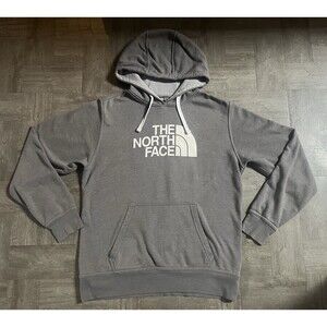 The North Face Men’s Medium Hoodie Grey Gray Sweatshirt Pullover Size M Classic
